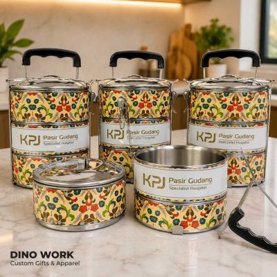 Stainless Steel 3-tier Tiffin for KPJ Pasir Gudang, Johor Bahru, Malaysia