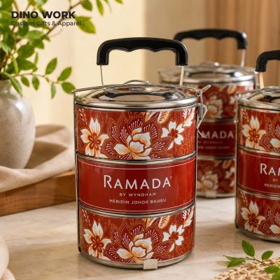 Stainless Steel 3-tier Tiffin for Hotel Ramada, Johor Bahru, Malaysia