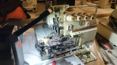 JOB REPAIR FOR INDUSTRIAL OVERLOCK SEWING MACHINE