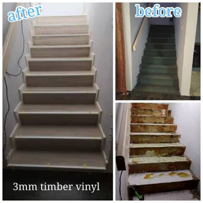 timber vinly staircase