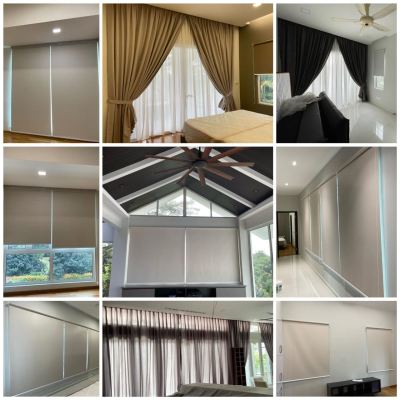 curtain+roller blinds