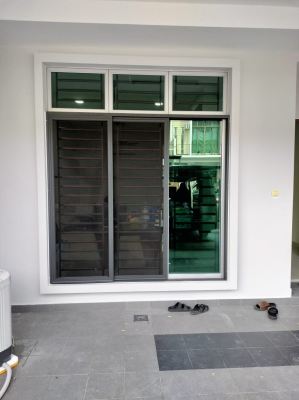 0.6mm Stainless Steel Mosquito Wire Mesh Sliding Door (view from outside)
