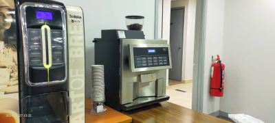 Office Coffee Machine Rental - Construction Company Pantry Installation HLF 3600 