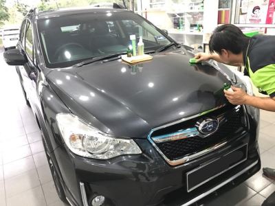 Subaru Car Coating Working