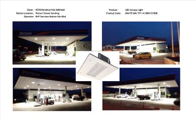 Petron Taman Seruling Project Reference for Canopy Lighting