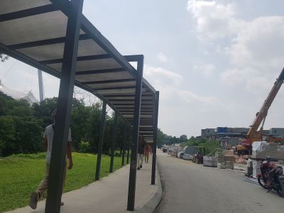 another walkway project PARKHILL@BUKIT JALIL supply by JC MATERIAL SUPPLY S/B