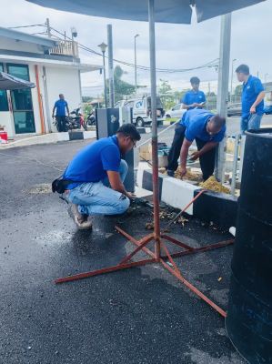 Barrier Gate Installation In Progress @ Alor Setar