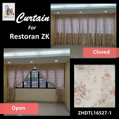 Supply & Install Curtain @Restaurant ZK