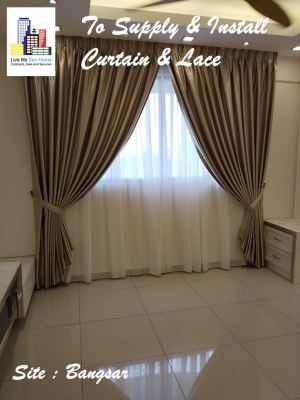 Supply & Install Curtain & Lace @Bangsar KL