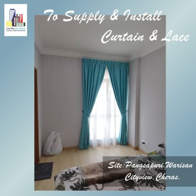 Supply & Install Curtain & Lace @Cityview Cheras KL