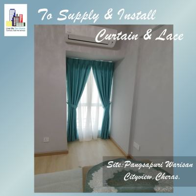 Supply & Install Curtain & Lace @Cityview Cheras KL
