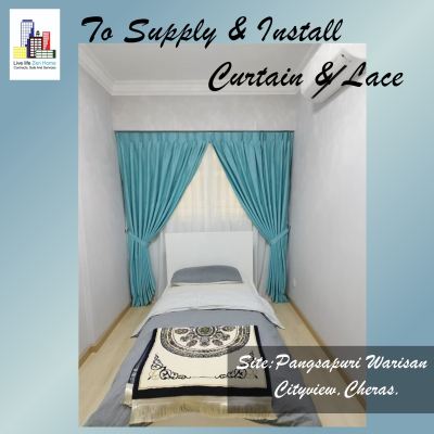 Supply & Install Curtain & Lace @Cityview Cheras KL