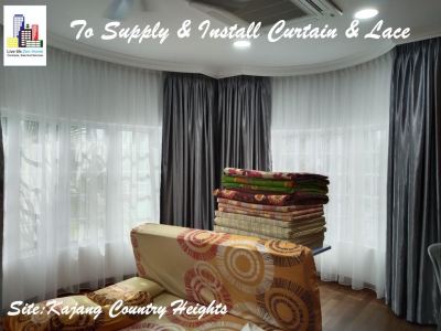 Supply & Install Curtain & Lace @Country Height Kajang