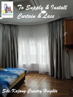 Supply & Install Curtain & Lace @Country Height Kajang