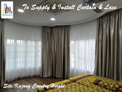 Supply & Install Curtain & Lace @Country Height Kajang