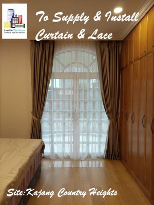 Supply & Install Curtain & Lace @Country Height Kajang