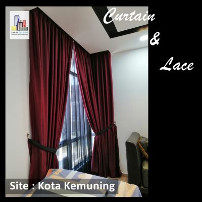 Supply & Install Curtain & Lace @Kota Kemuning, Shah Alam