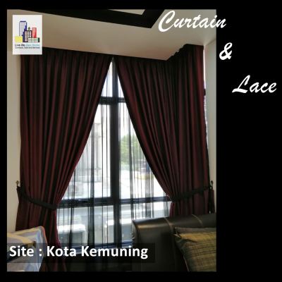 Supply & Install Curtain & Lace @Kota Kemuning, Shah Alam