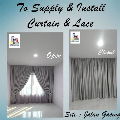 Supply & Install Curtain & Lace @Jalan Gasing, Petaling Jaya