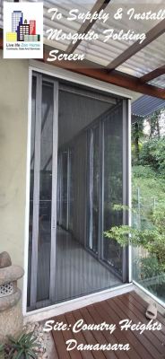 Supply & Install Mosquito Folding Screen @Country Height Damansara