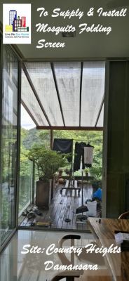 Supply & Install Mosquito Folding Screen @Country Height Damansara