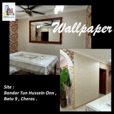 Supply & Install Wallpaper @Bandar Tun Hussein Onn