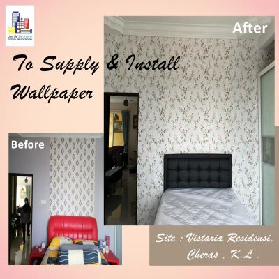 Supply & Install Wallpaper @Vistaria Residence, Puchong