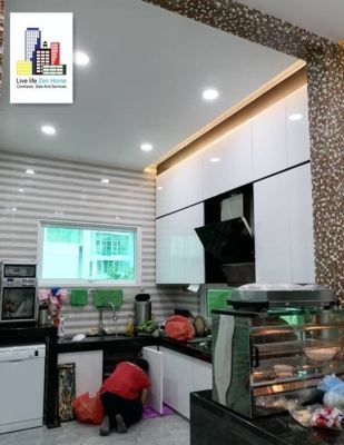 Design & Build Kitchen Cabinet & Island @Tan Sri's House Cyberjaya