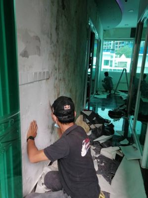 Dismantle & Install Wallpaper @Tan Sri's House Cyberjaya