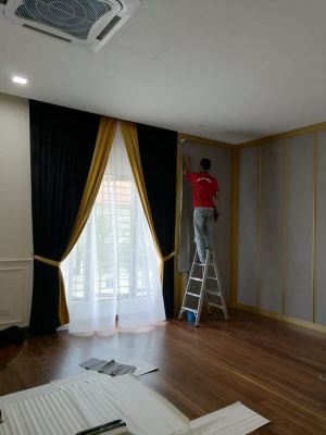 Supply & Install Curtain & Timber Blinds @Dr's House Alam Impian