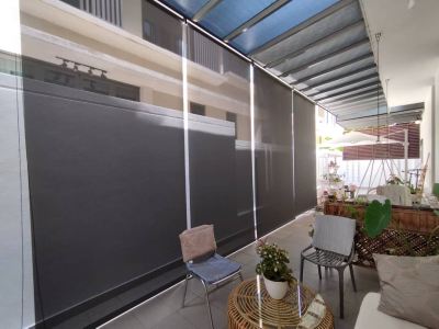 Supply & Install Outdoor Roller Blinds @Dr's House Alam Impian