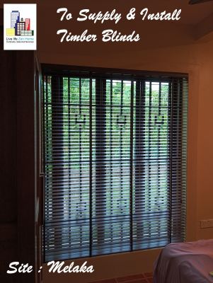 Supply & Install TImber Blinds @Melaka