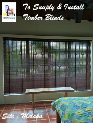Supply & Install TImber Blinds @Melaka