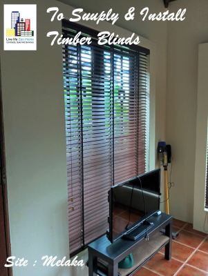 Supply & Install TImber Blinds @Melaka
