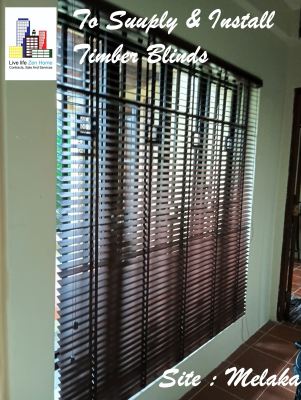 Supply & Install TImber Blinds @Melaka