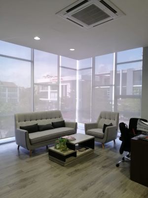 Supply & Install Roller Blinds & Frosted TInted @NCL Office Taman Equine