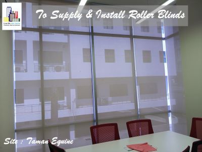 Supply & Install Roller Blinds & Frosted TInted @NCL Office Taman Equine