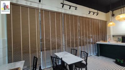 Supply & Install Timber Blinds & Outdoor Bamboo Blinds @Wong Zhi Noodles House