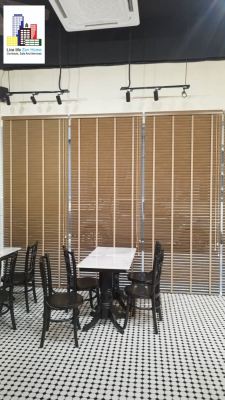 Supply & Install Timber Blinds & Outdoor Bamboo Blinds @Wong Zhi Noodles House