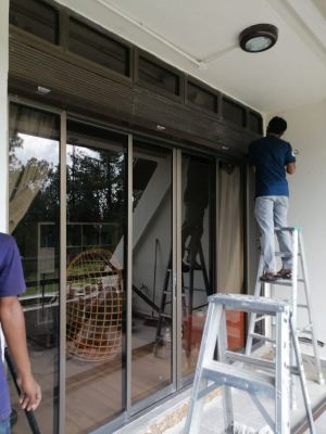 Supply & Install High-Performance Casement Door w/ Stainless Steel Black Net @Awana Genting Highland