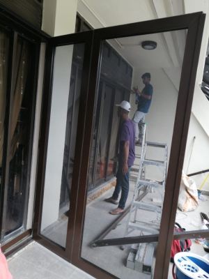 Supply & Install High-Performance Casement Door w/ Stainless Steel Black Net @Awana Genting Highland