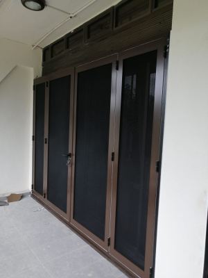 Supply & Install High-Performance Casement Door w/ Stainless Steel Black Net @Awana Genting Highland