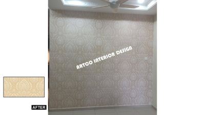 Wallpaper Before & After Installation