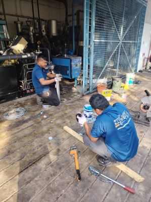 Compressor Installation On Site - LGV8.0/40PM - Bull Series