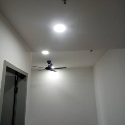 Install lighting, fan , water heater and sub meter at Urbana Utropolis condo, Shah Alam