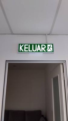 Install emergency light and keluar sign at menara 2, Bandar Sri Damansara