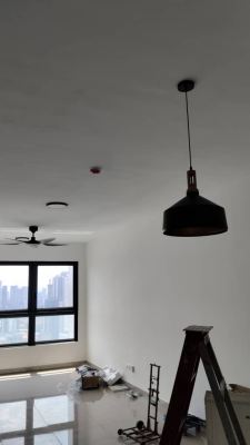 Install lighting and ceiling fan at M vertica condo cheras