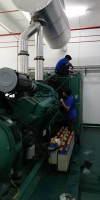 service & synchronise test for 2 unit 1250kva generator powered by Cummins Engine Model KTA50-G8