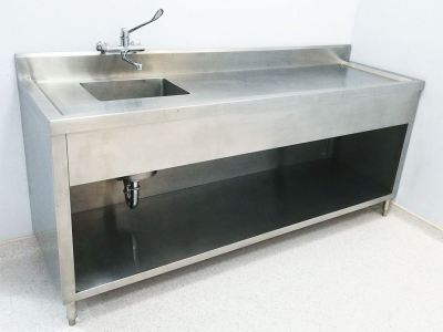 Stainless Steel Single Deep Bowl Plaster Sink