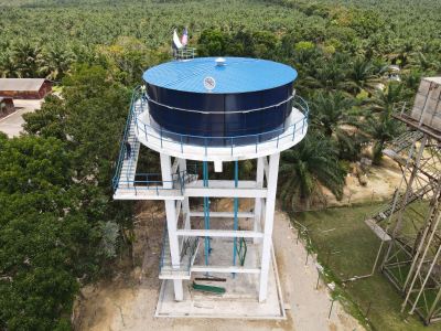 Elevated Water Tank in Rompin, Pahang Malaysia